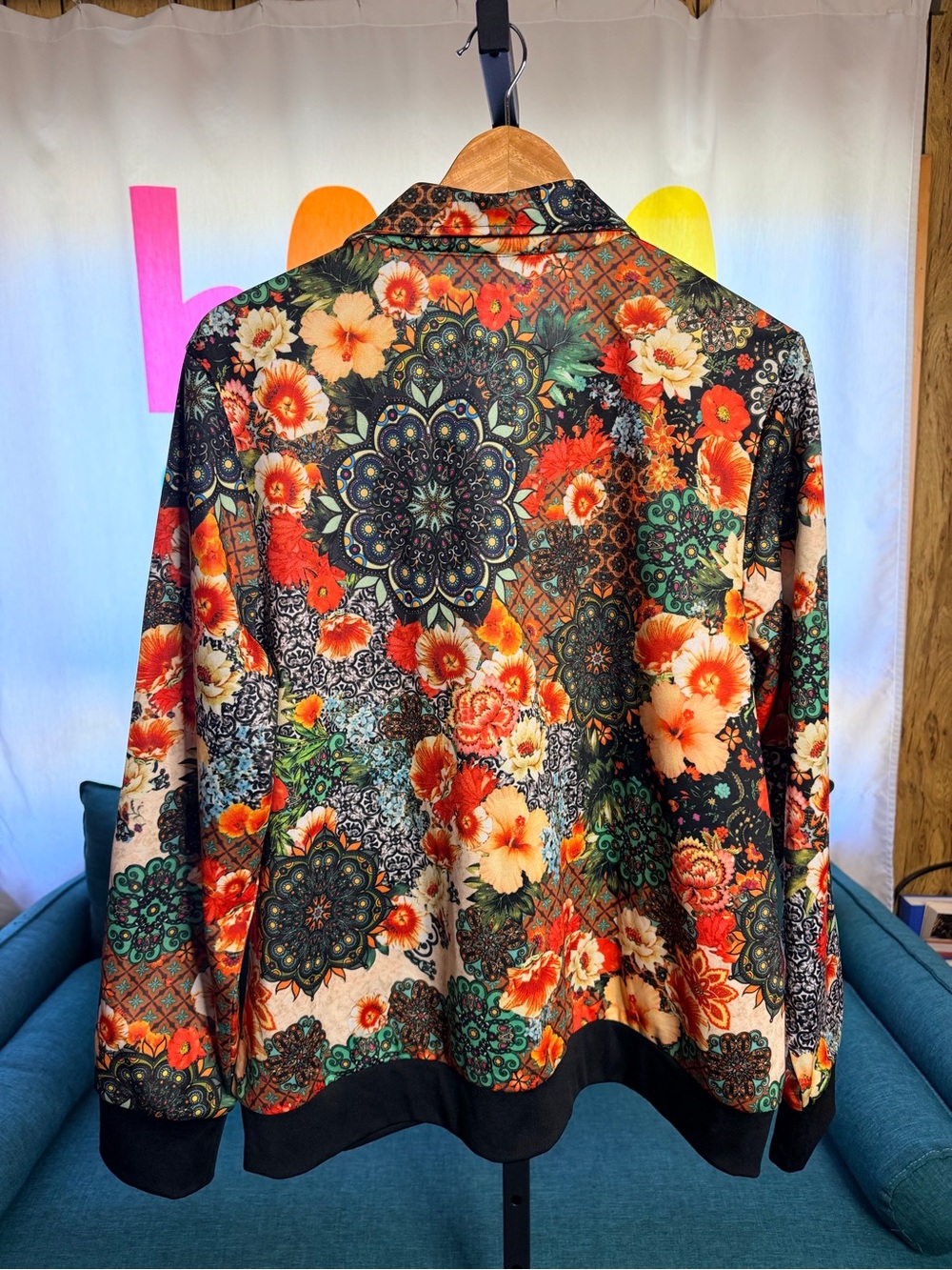 Princess Cruises Floral Mosaic Zip-Up Track Jacket - Vibrant Multi NWOT - Picture 12 of 12